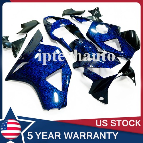 Blue forged carbon fiber - blue,